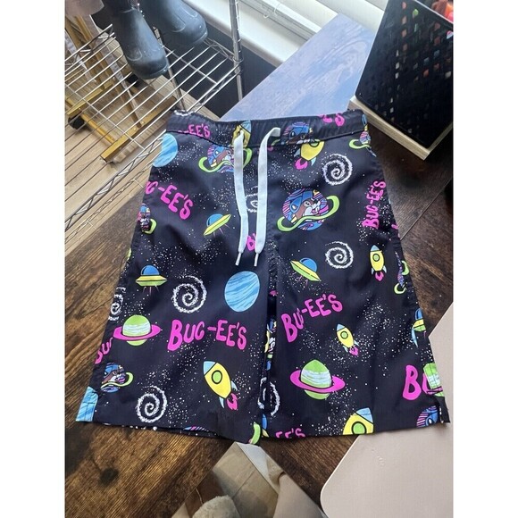 BUC-EE'S Swim Trunk Youth XSmall All Over Galaxy Space Print with Pockets, Lined - Picture 1 of 3